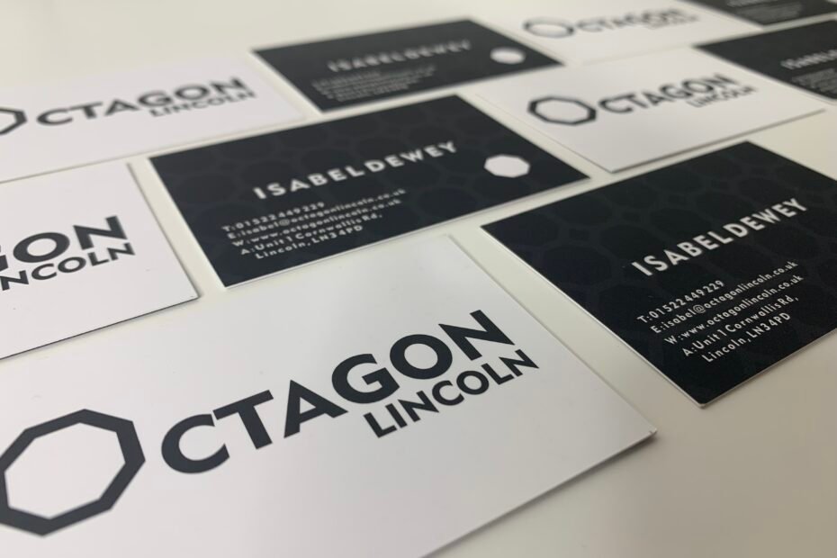 Octagon business cards