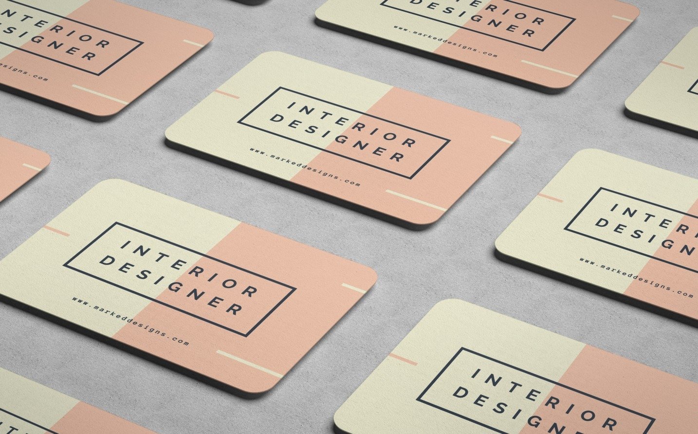matte rounded business cards