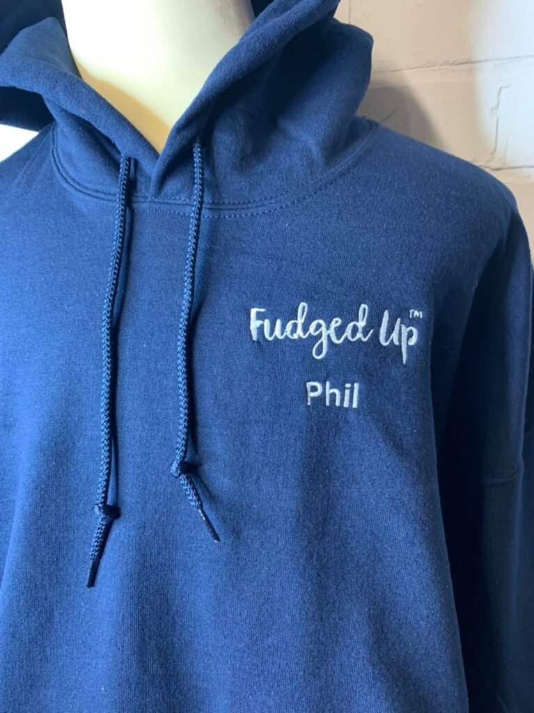 fudged up embroidered hoodie