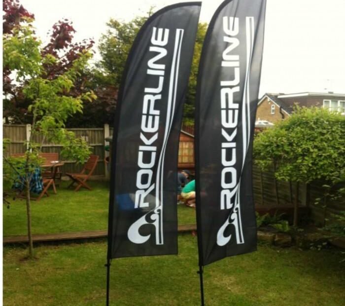 printed feather flags