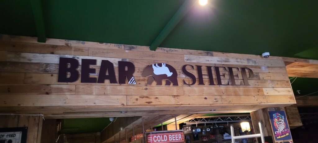 Bear & Sheep internal Signage
